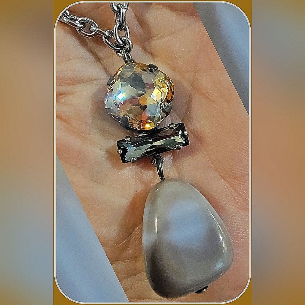 #Sabika Winter 2021 Worldwide Luxury 1-Stone Golf Y-Necklace #Nwt